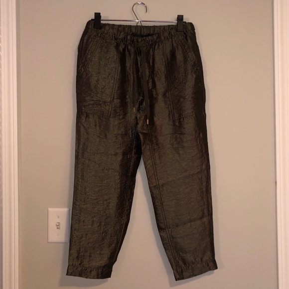 J. Crew Pants - J. Crew Army Green Capri Pants